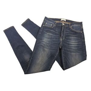 LEGEND Men's‎ 34x32 Spray On Jeans Skinny Slim Leg Denim Pants Dark Wash